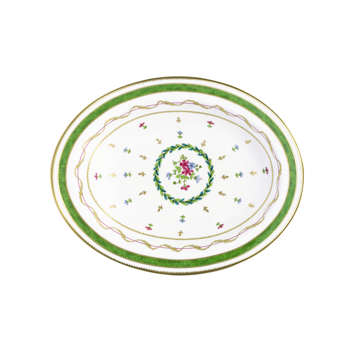 haviland-limoges-vieux-paris-vert-kompottschale image 1