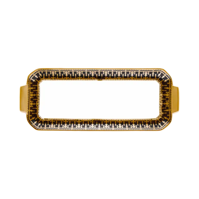 haviland-limoges-tiara-noir-or-kuchenplatte-plat-cake image 1