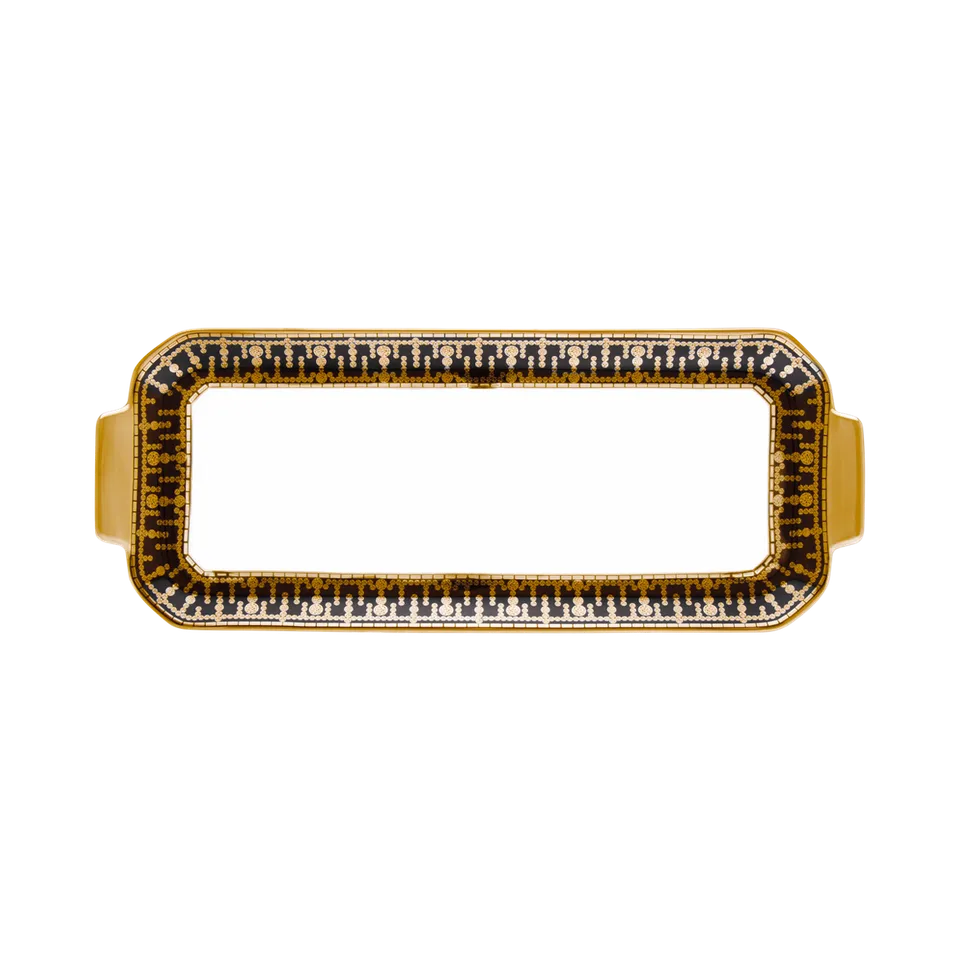 haviland-limoges-tiara-noir-or-kuchenplatte-plat-cake image 1