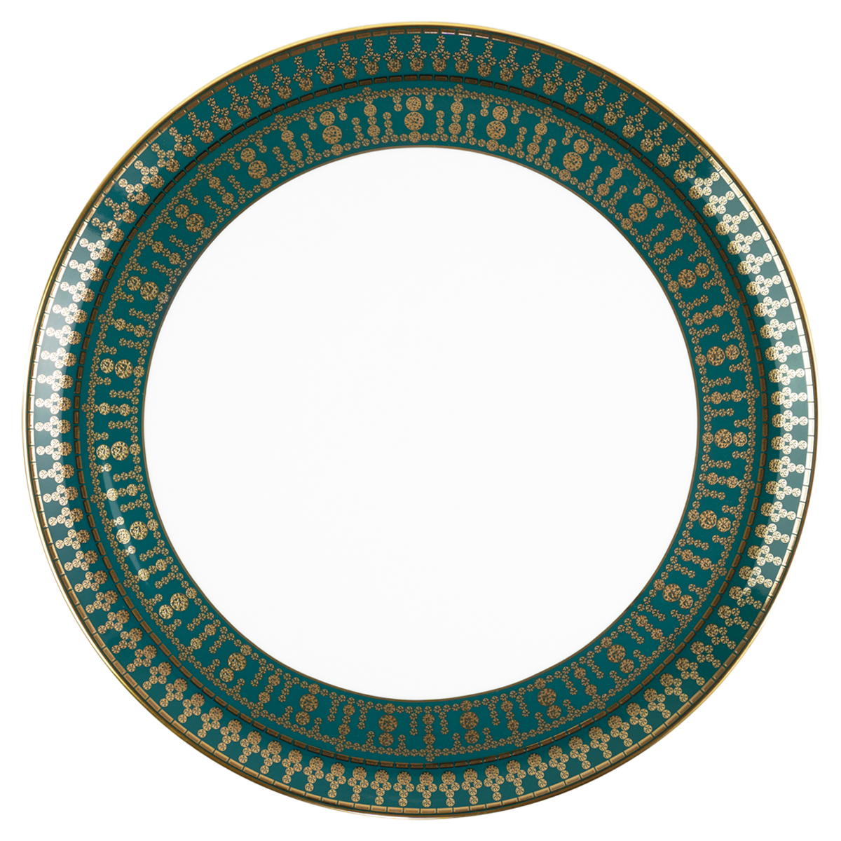 haviland-limoges-tiara-bleu-paon-or-tarteplatte image 1