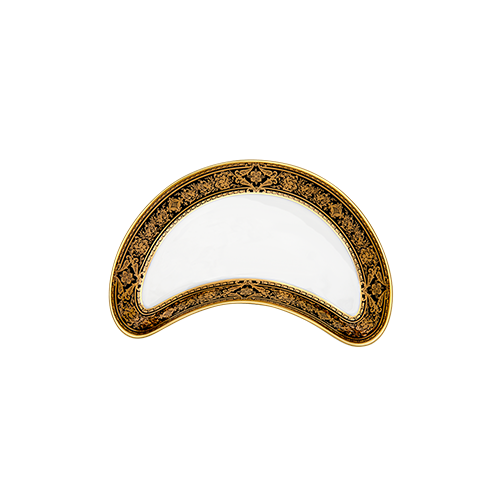 haviland-limoges-matignon-halbmondteller-schwarz-gold image 1