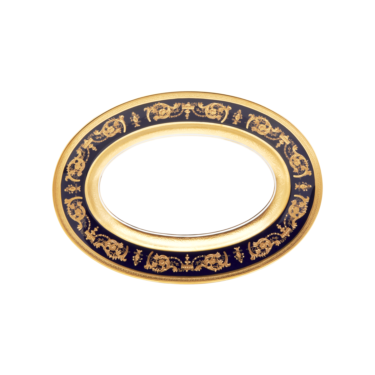 haviland-limoges-imp-rator-bleu-de-four-or-ravier-beilagenschale image 1