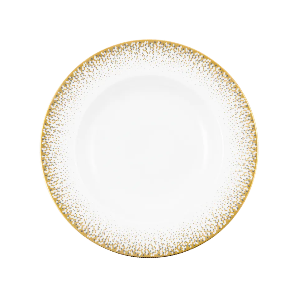 haviland-limoges-souffle-d-or-assiette-creuse-aile-tiefer-teller image 1