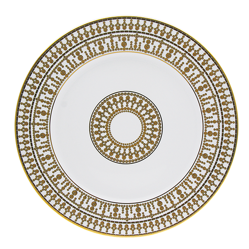 haviland-limoges-tiara-blanc-or-assiette-de-pr-sentation-porzellan-platzteller image 1