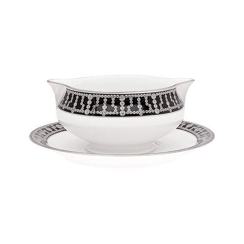 haviland-limoges-tiara-noir-sauciere-mit-platin image 1