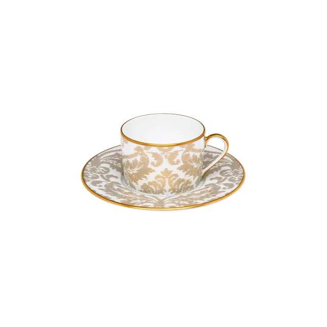 haviland-limoges-damass-ritz-paris-tee-tasse-mit-untertasse-wei image 1