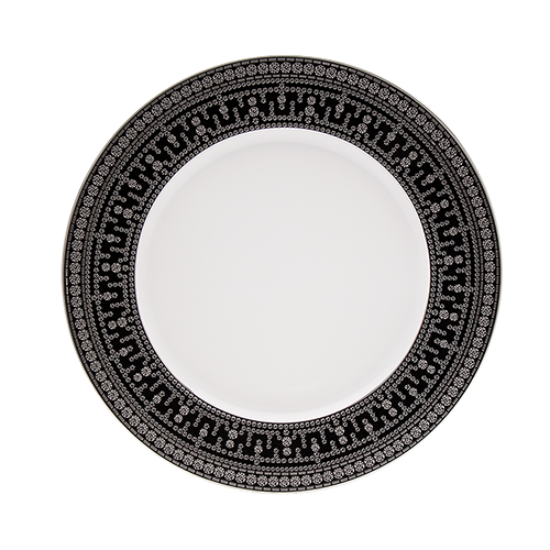 haviland-limoges-tiara-noir-assiette-d-ner-noir-platine image 1