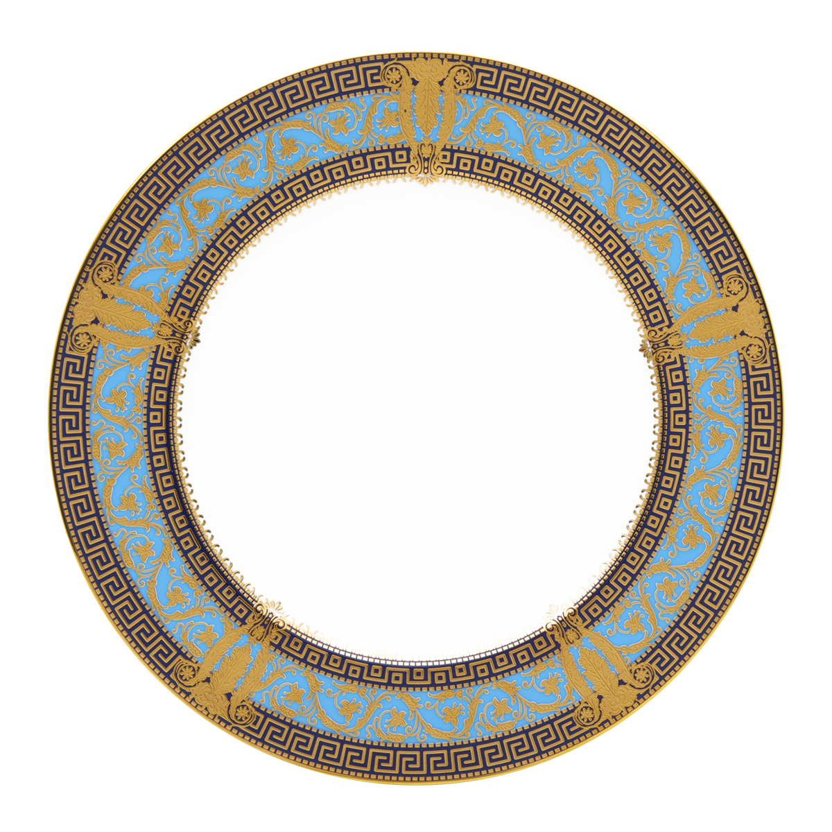 haviland-limoges-salon-murat-speiseteller-bleu-ciel-or image 1
