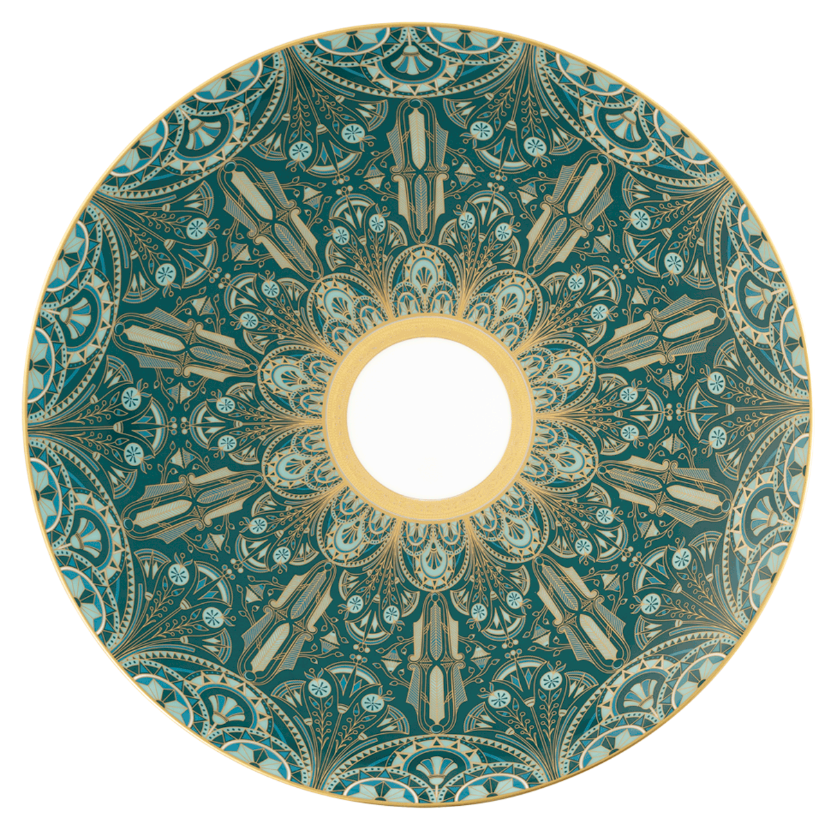 haviland-limoges-r-ves-du-nil-vert-or-pr-sentationsteller image 1