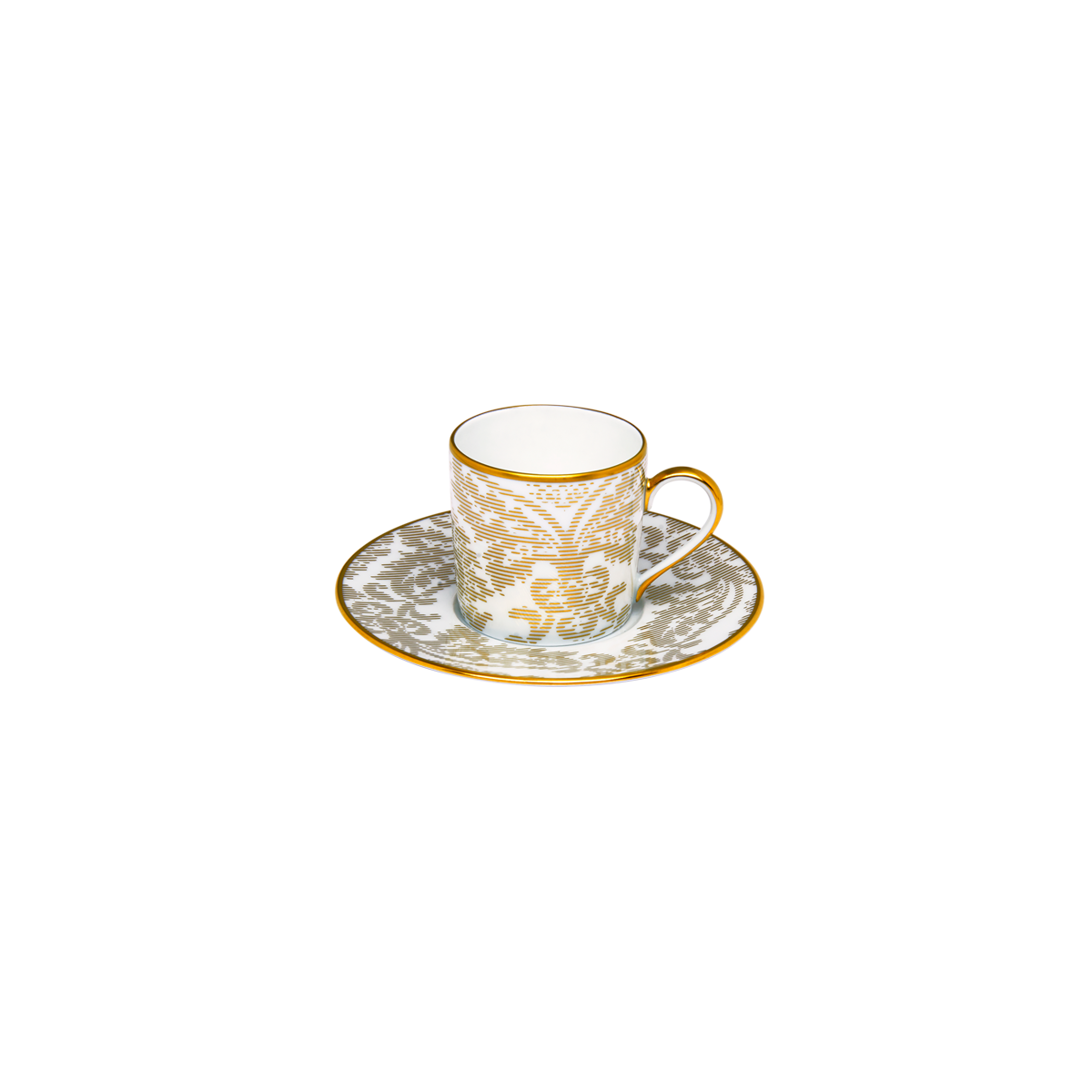 haviland-limoges-damass-ritz-paris-kaffeetasse-mit-untertasse-wei image 1