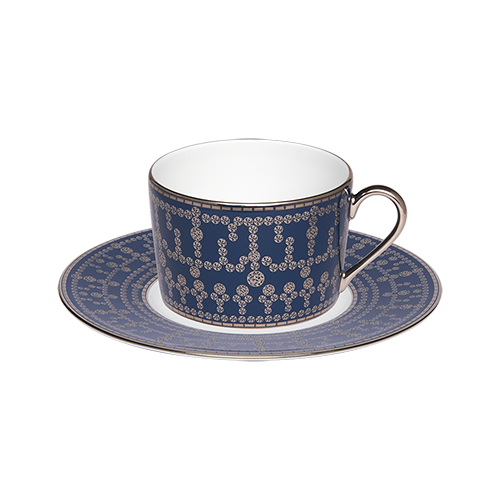 haviland-limoges-tiara-bleu-de-prusse-platine-teetasse-mit-untertasse image 1