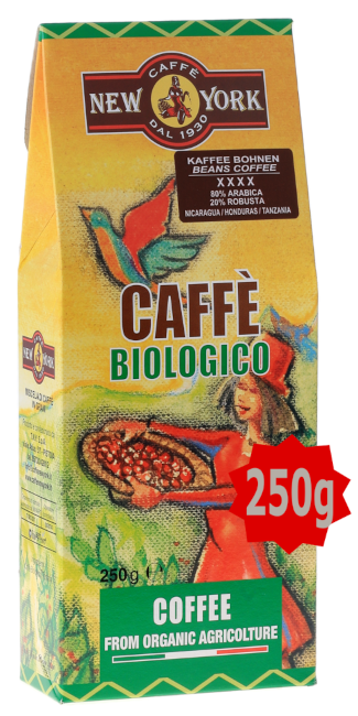 new-york-caff-biologico-kaffeebohnen-80-arabica-20-robusta-250-g image 1