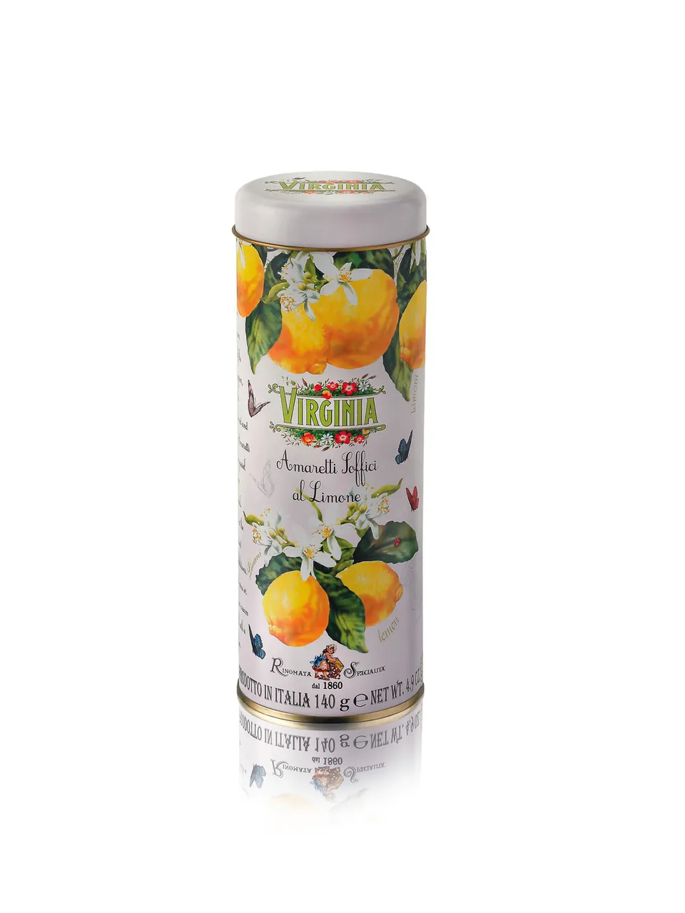 virginia-amaretti-amaretti-soffici-al-limone-metalldose-rund-140g image 1