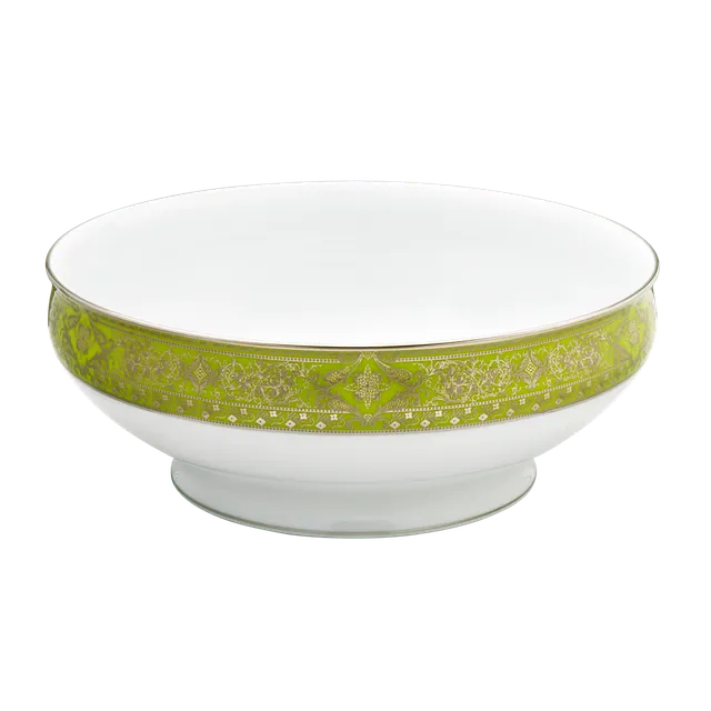 haviland-limoges-matignon-salatsch-ssel-vert-pomme-platine image 1