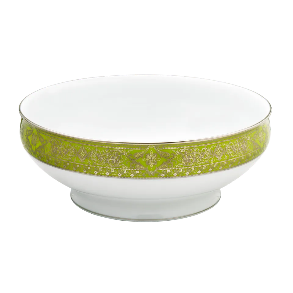 haviland-limoges-matignon-salatsch-ssel-vert-pomme-platine image 1