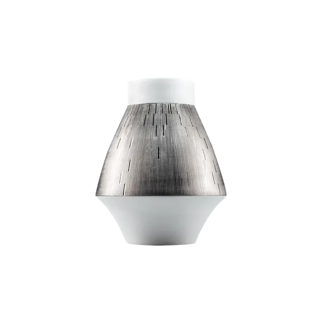 haviland-limoges-infini-kleine-vase-wei-platin image 1
