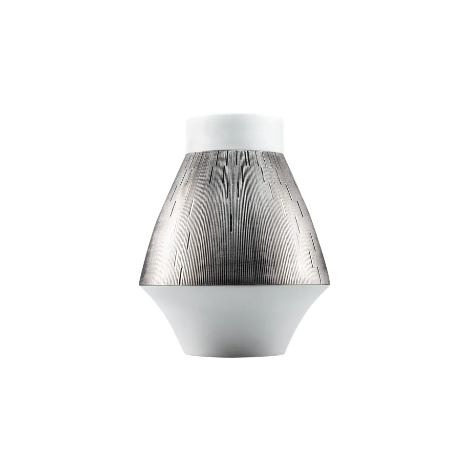 haviland-limoges-infini-kleine-vase-wei-platin image 1