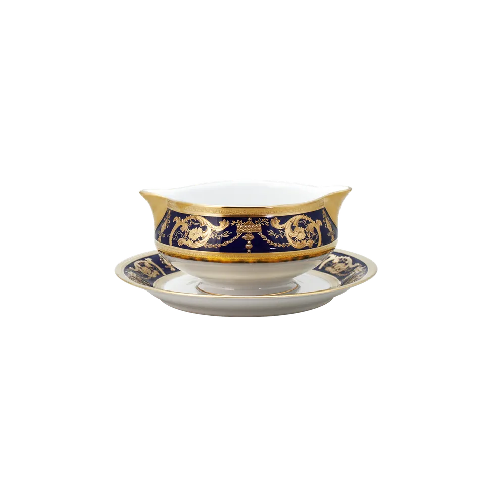 haviland-limoges-imp-rator-sauci-re-bleu-de-four-or image 1
