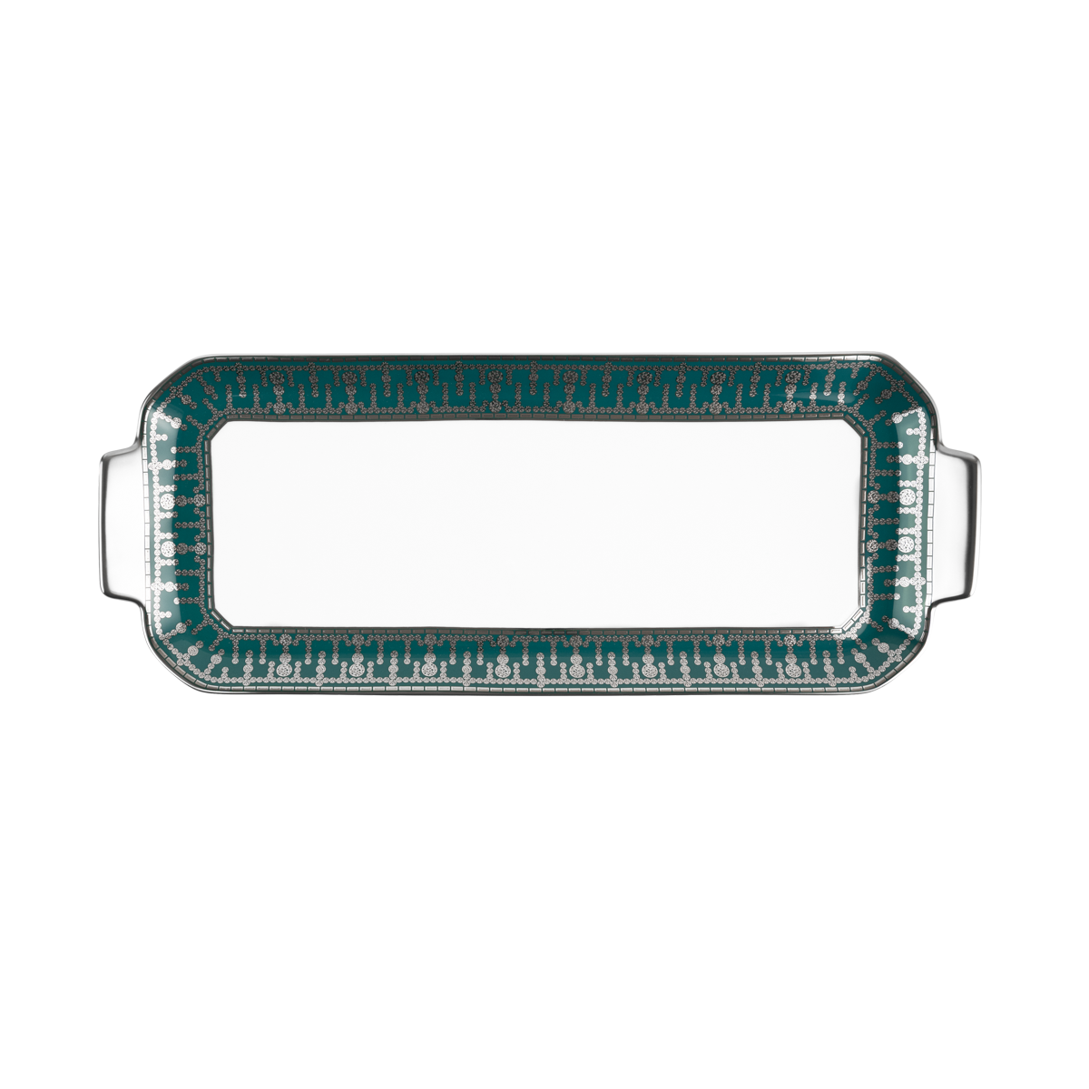 haviland-limoges-tiara-bleu-paon-platine-kuchenplatte image 1