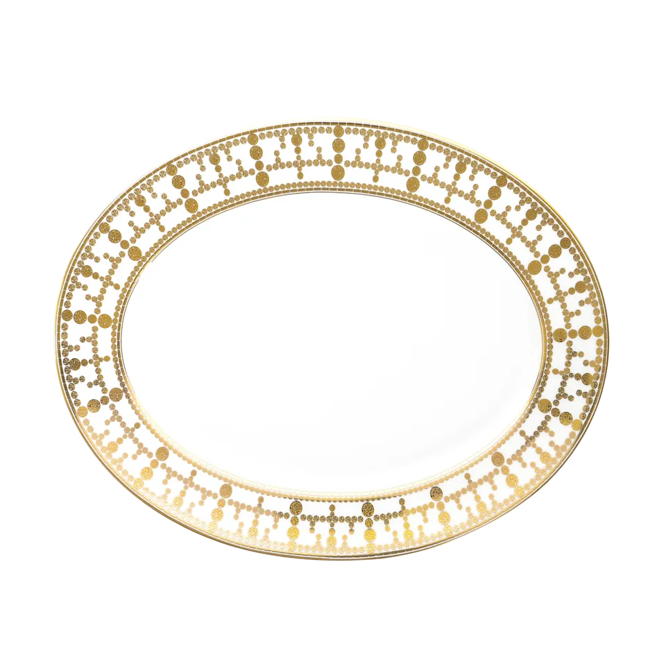 haviland-limoges-tiara-ovale-platte-wei-gold image 1