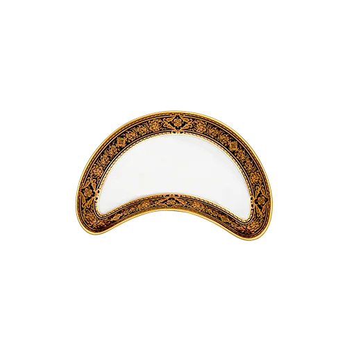 haviland-limoges-matignon-halbmondteller-schwarz-gold image 1