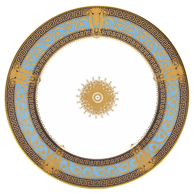 haviland-limoges-salon-murat-pr-senteller-hellblau-gold image 1