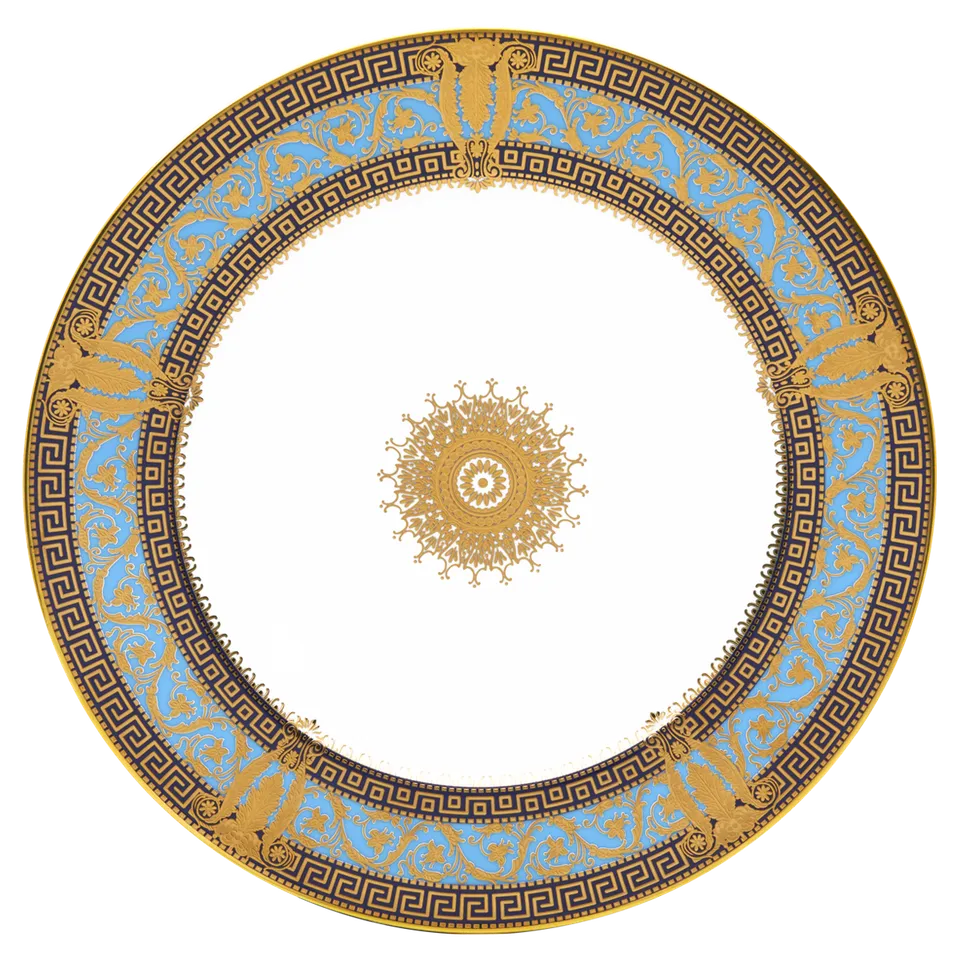 haviland-limoges-salon-murat-pr-senteller-hellblau-gold image 1