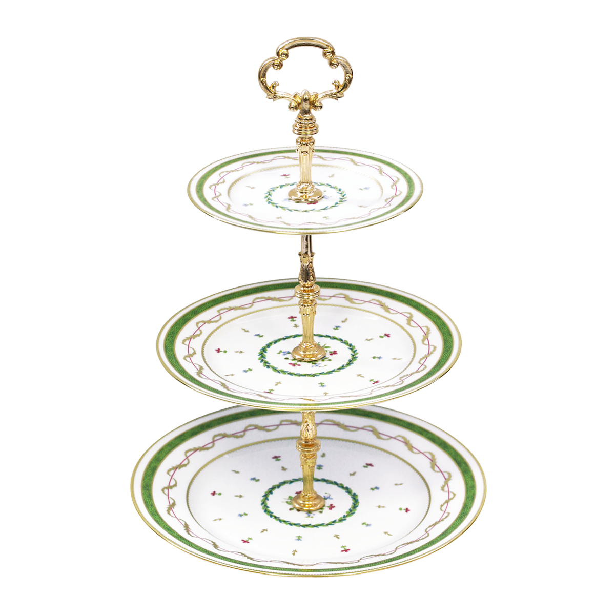 haviland-limoges-vieux-paris-vert-etagere-3-st-ckig-porzellan image 1