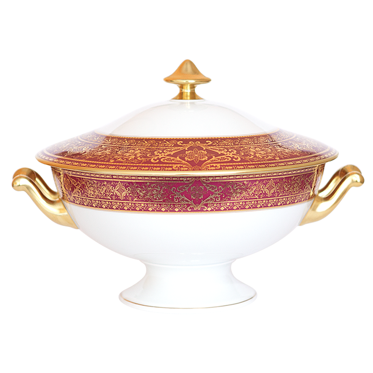haviland-limoges-matignon-suppenterrine-cerise-or image 1