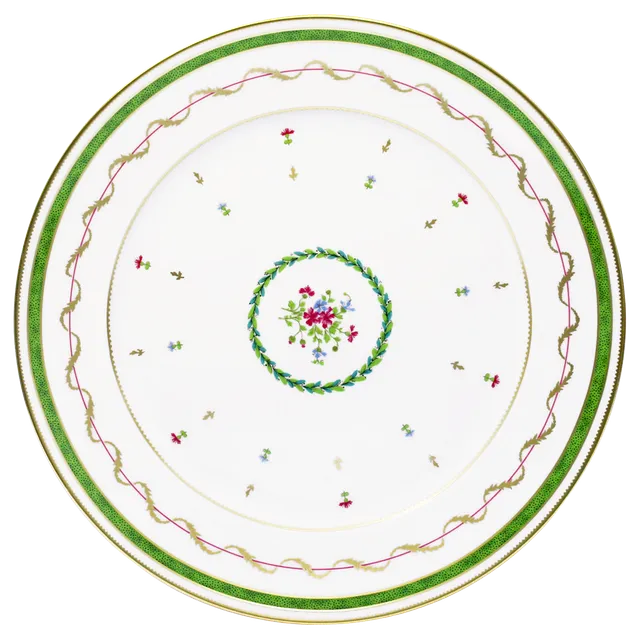 haviland-limoges-vieux-paris-vert-plat-rond-plat-runde-platte-porzellan image 1