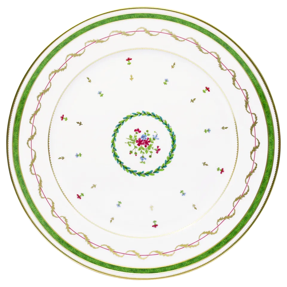 haviland-limoges-vieux-paris-vert-plat-rond-plat-runde-platte-porzellan image 1