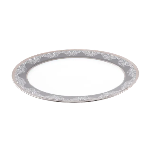 haviland-limoges-romane-gris-ovale-platte image 1