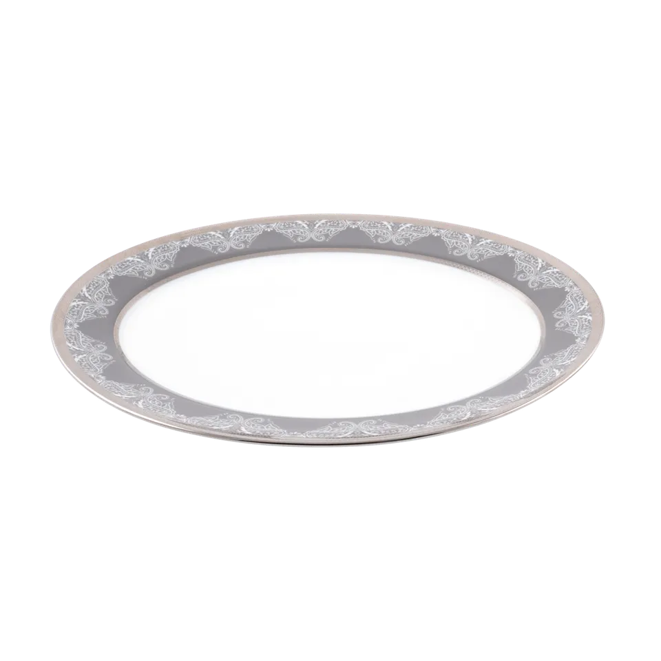 haviland-limoges-romane-gris-ovale-platte image 1