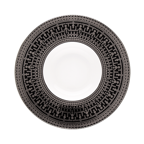 haviland-limoges-tiara-noir-risottoteller-schwarz-platin image 1