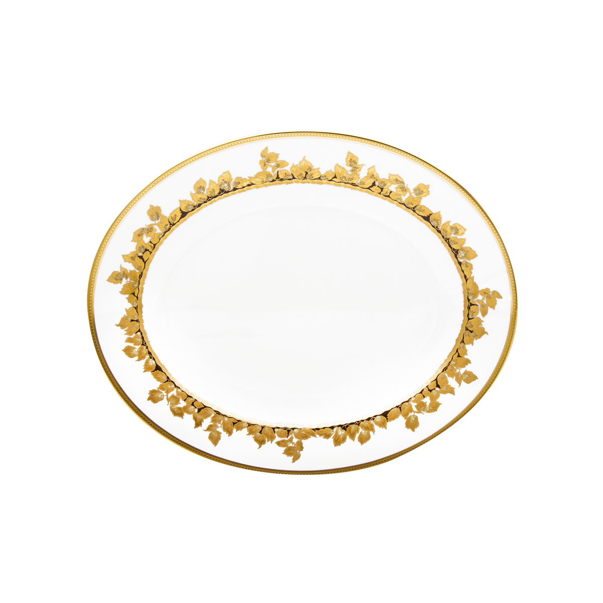haviland-limoges-feuille-d-or-platte-oval-2 image 1