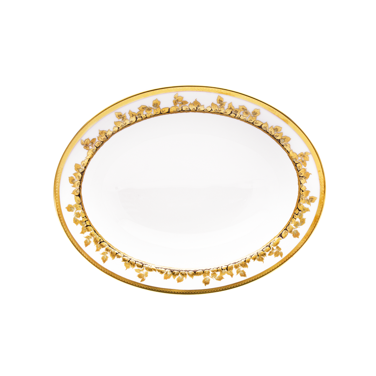 haviland-limoges-feuille-d-or-compotier-dessertschale-gold image 1
