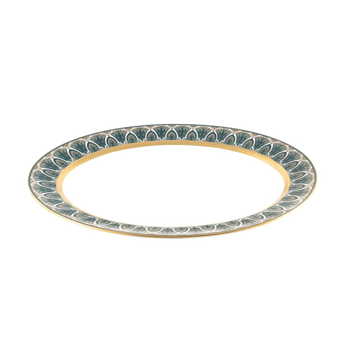 haviland-limoges-r-ves-du-nil-vert-plat-ovale-or image 3