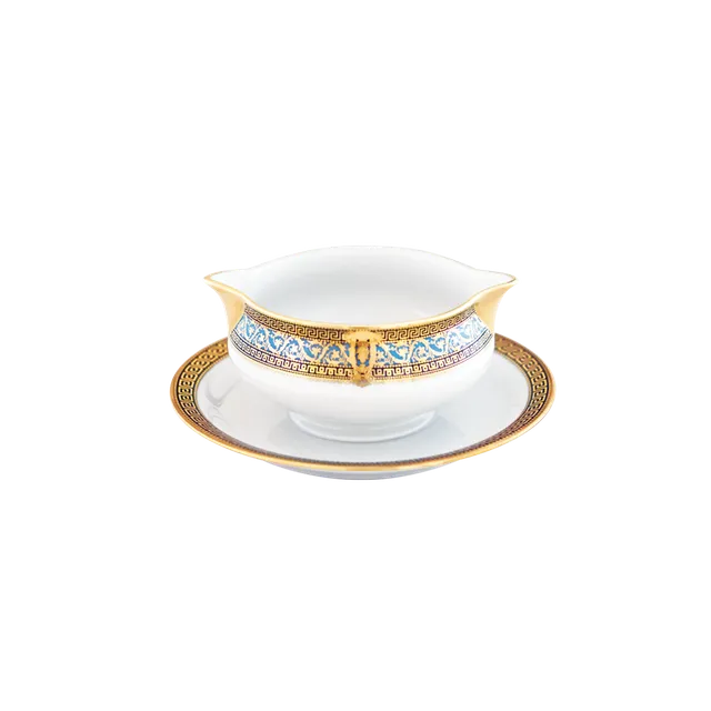 haviland-limoges-sauci-re-salon-murat-bleu-ciel-or image 1