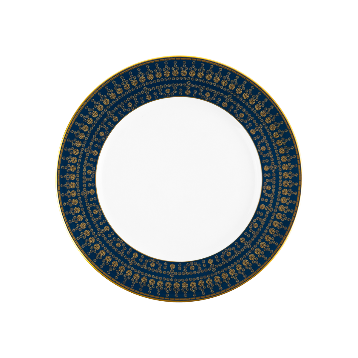 haviland-limoges-tiara-bleu-prusse-or-dessertteller image 1