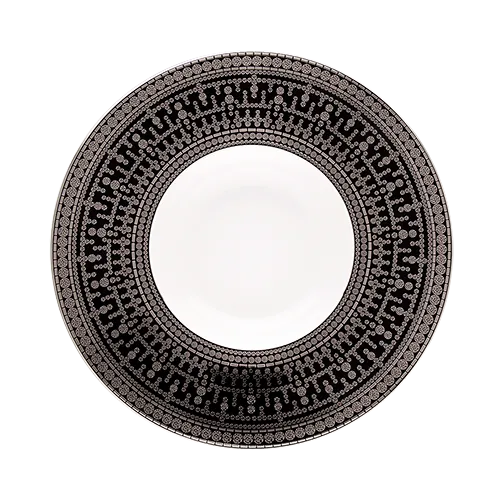 haviland-limoges-tiara-noir-risottoteller-schwarz-platin image 1