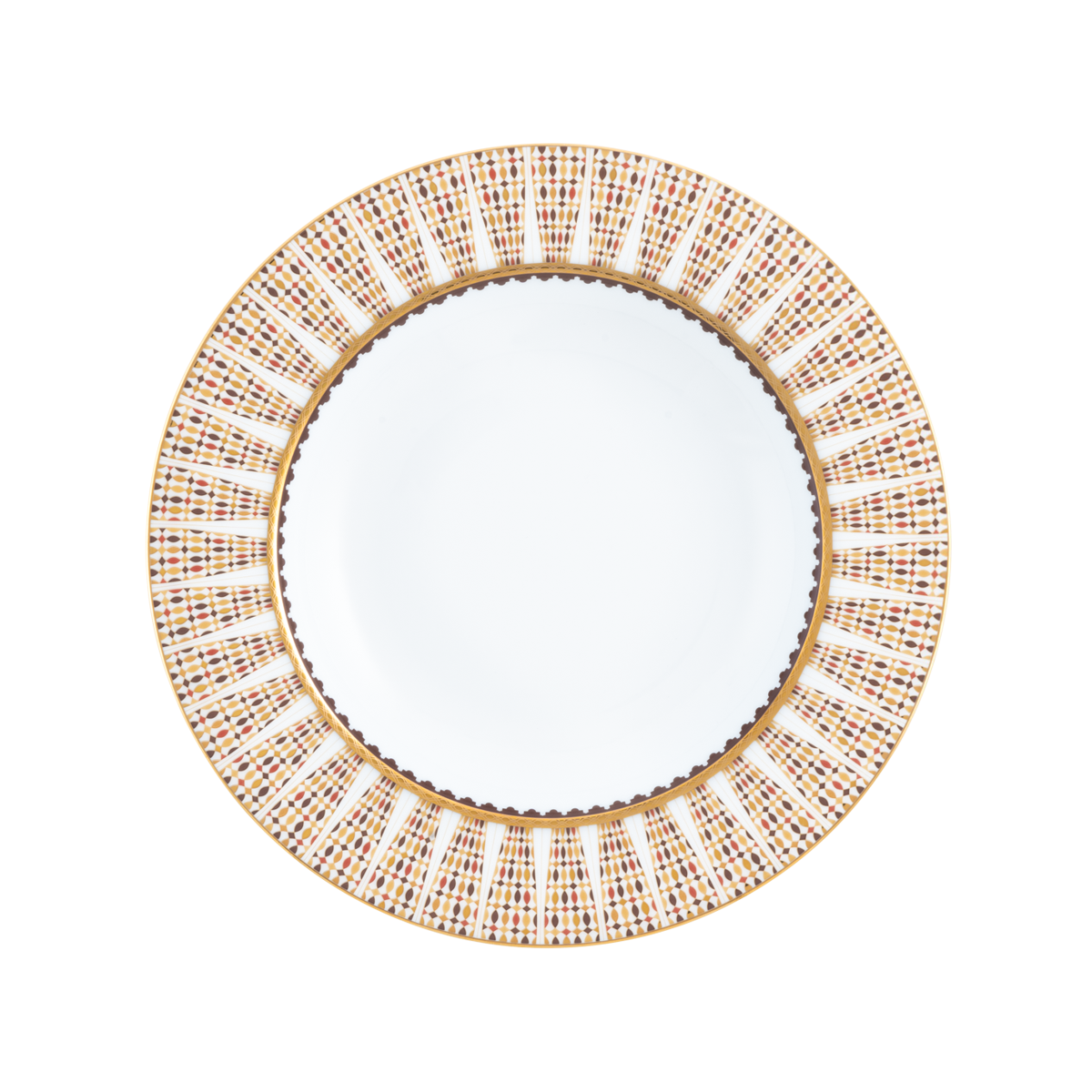 haviland-limoges-cavalier-royal-suppenteller-tief-mit-fahne image 1