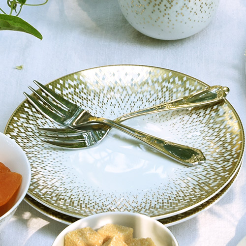 haviland-limoges-souffle-d-or-brotteller-butterschale image 3
