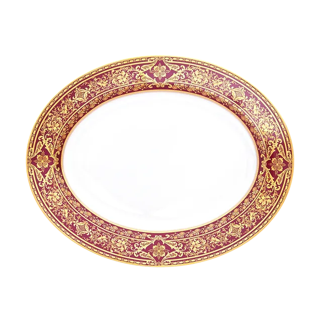 haviland-limoges-matignon-ovale-platte-kirsche-gold image 1