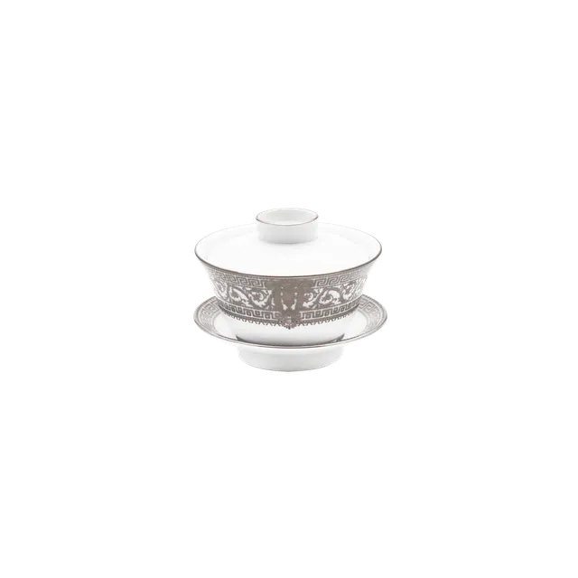 haviland-limoges-salon-murat-wei-platin-teetasse-mit-untertasse image 1