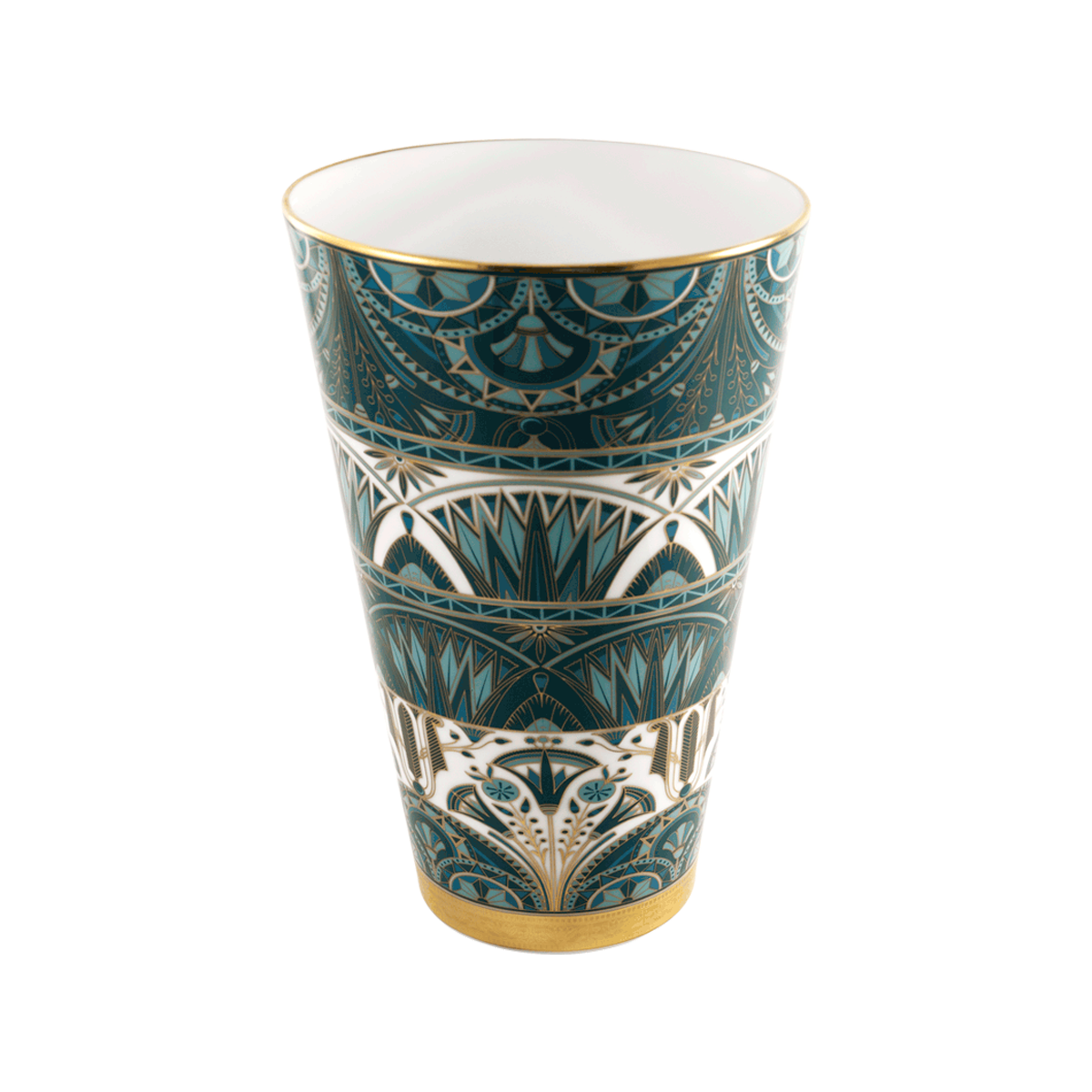 haviland-limoges-vase-gro-es-modell-r-ves-du-nil-vert-or-gr-n-gold image 1