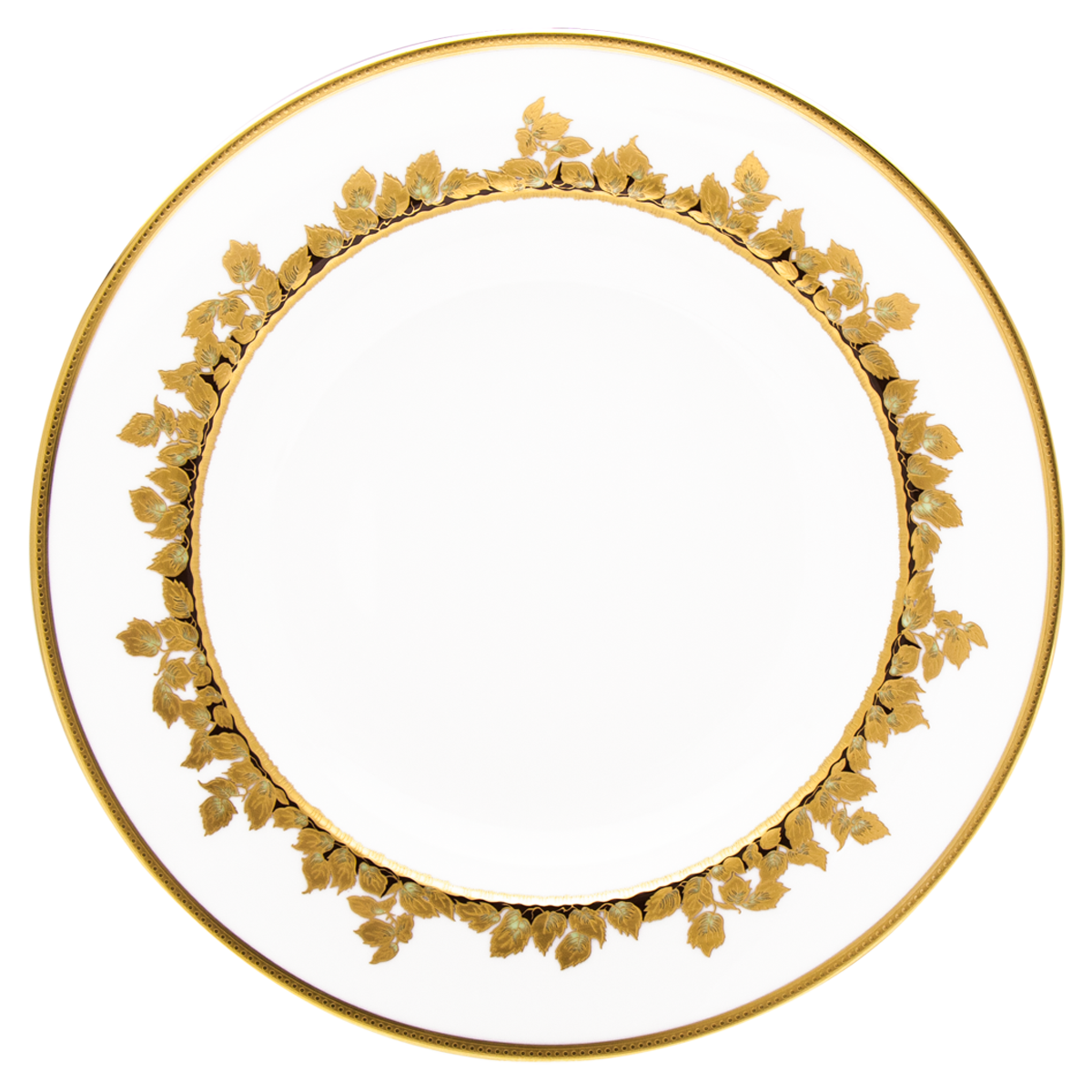 haviland-limoges-plat-tarte-feuille-d-or-porzellan-tarteplatte image 1