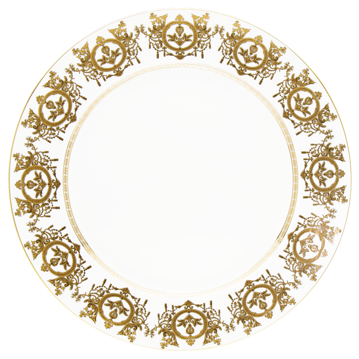 haviland-limoges-ritz-imp-rial-flache-runde-platte-wei-ritz-paris image 1