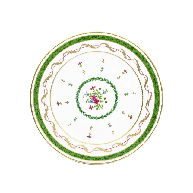 haviland-limoges-assiette-dessert-vieux-paris-vert-dessertteller image 1