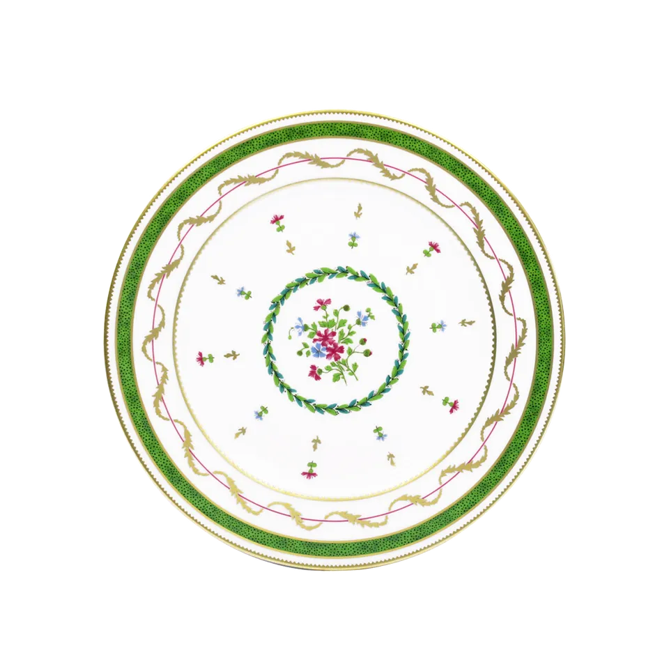 haviland-limoges-assiette-dessert-vieux-paris-vert-dessertteller image 1