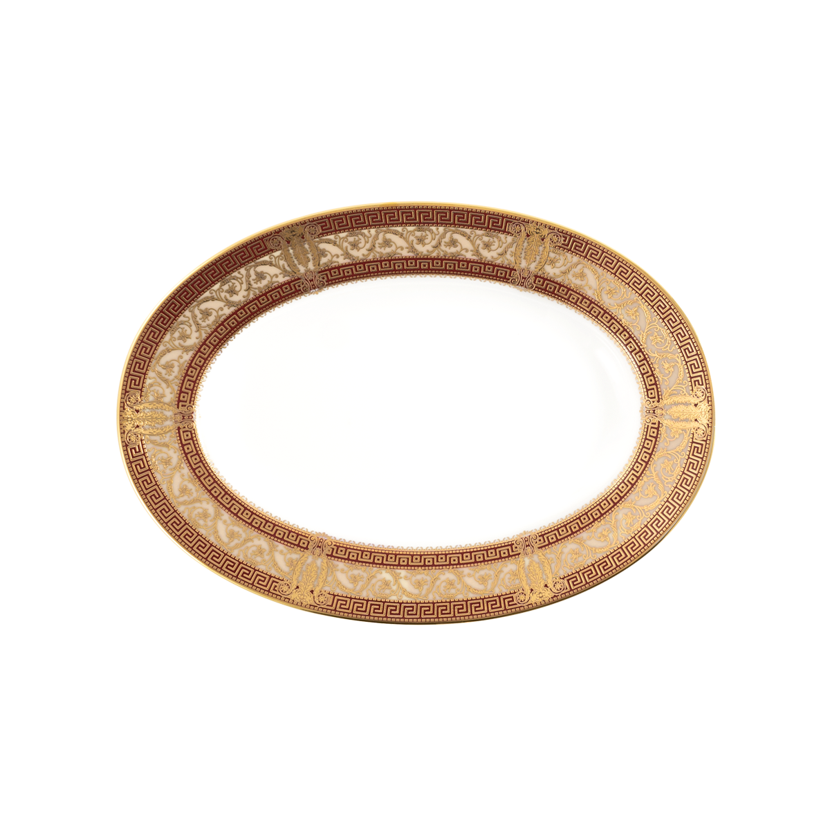 haviland-limoges-salon-murat-ravier-cerise-or image 1